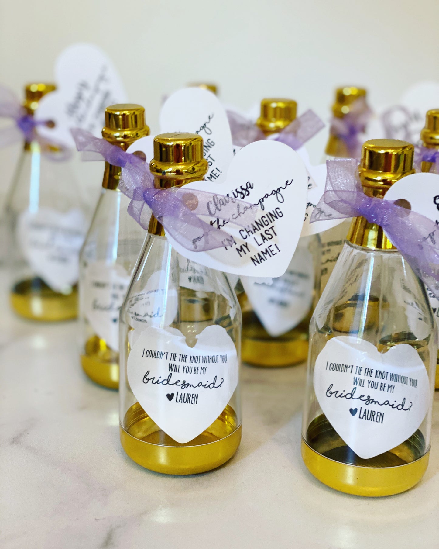 Pop the Champagne! Help Me Tie the Knot JUST the Personalized Bottles