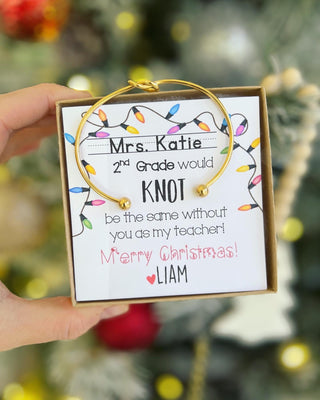 School Would KNOT Be The Same! Teacher Gift