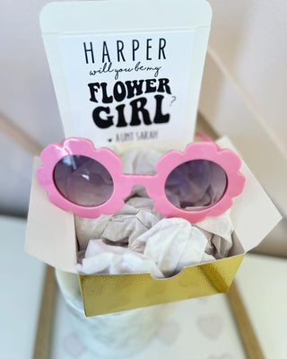 Retro Flower Girl Flower Sunglasses