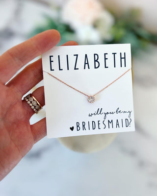 Minimalist Bridesmaid Necklace