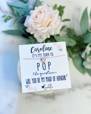 Dainty CZ Necklace Bridal Party Gift