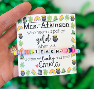 Teach Bracelet, St. Patrick's Day Teacher Gift
