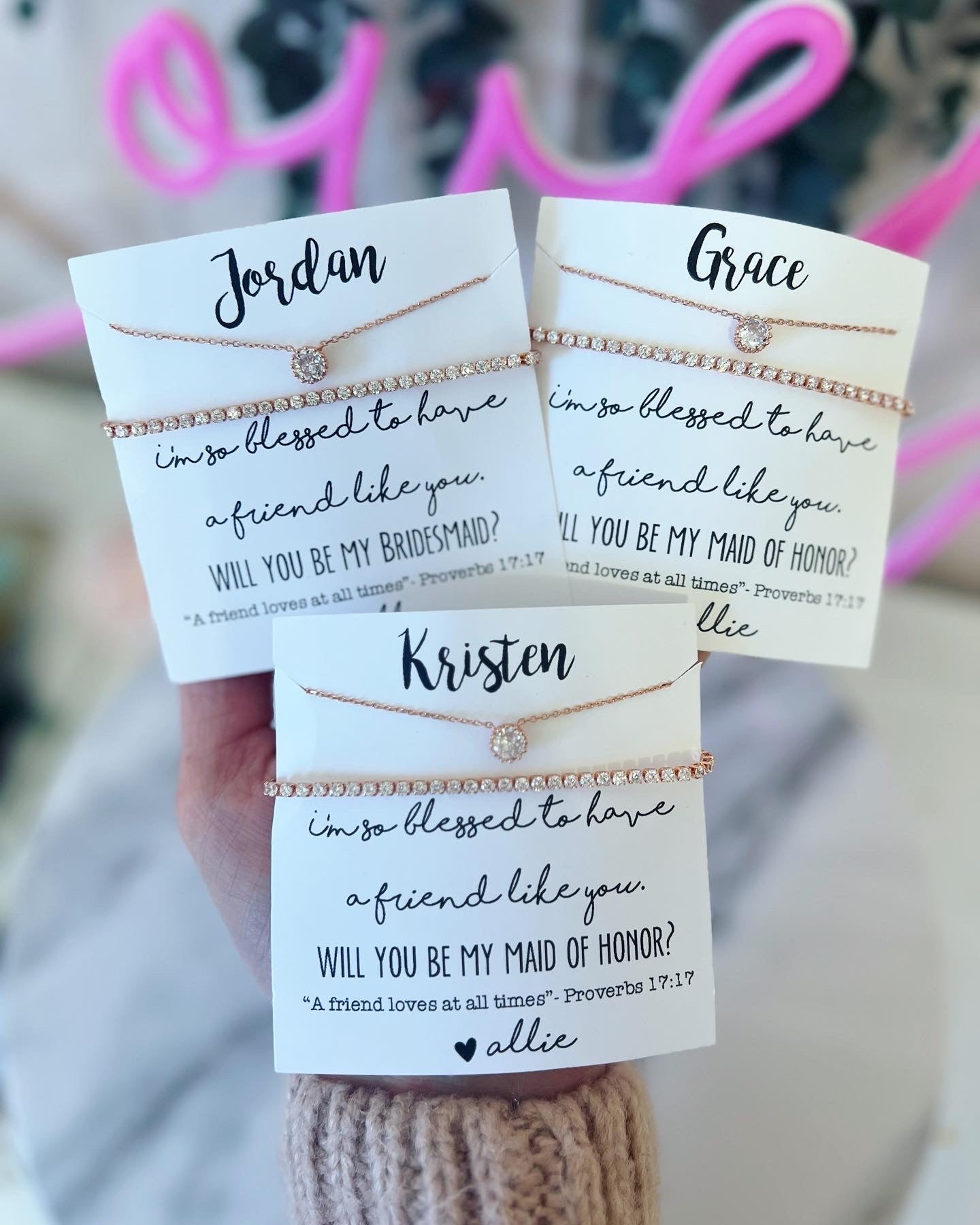 Bridal Party Gift Set! Blessed to Have a Friend Like You
