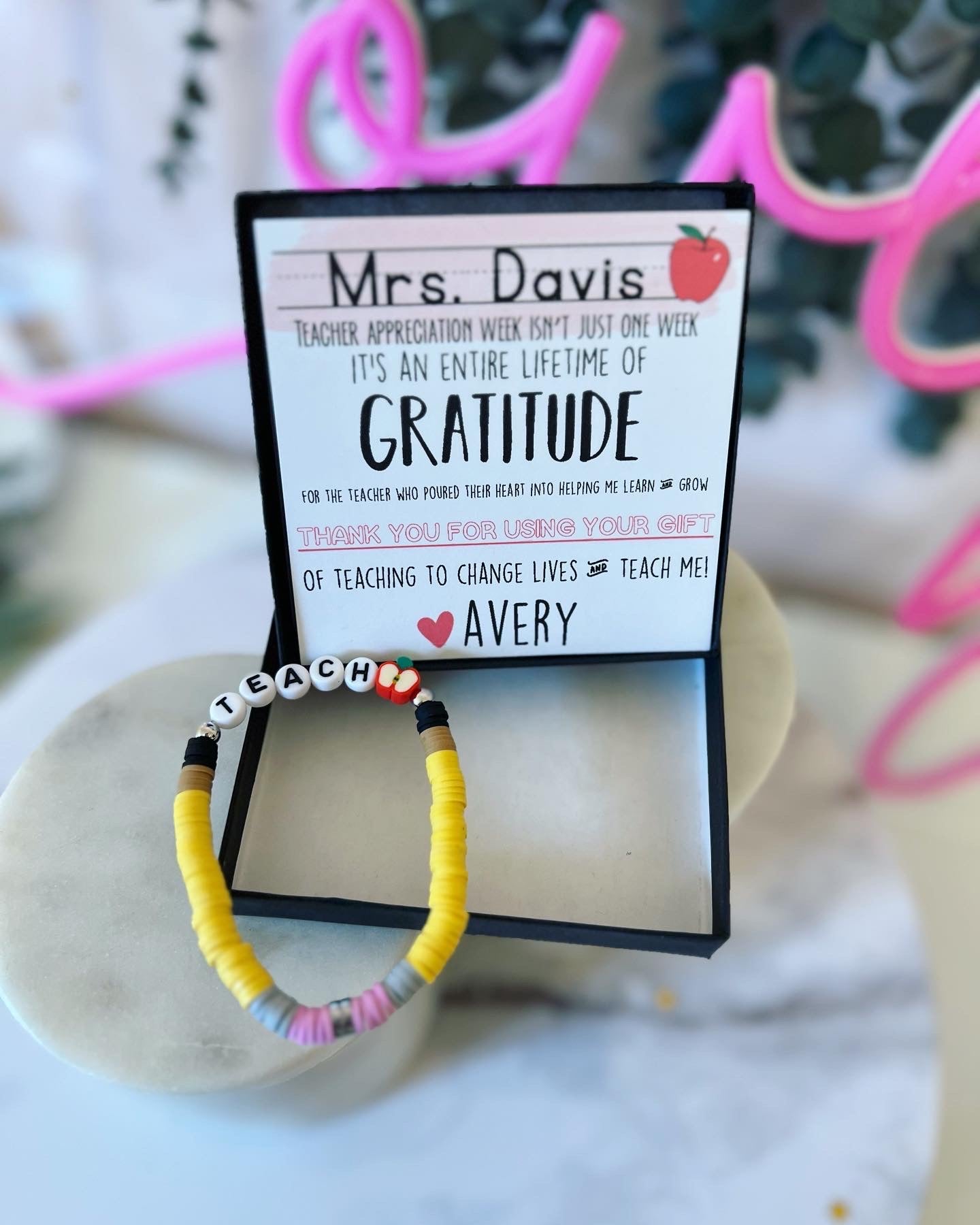 Teacher hot sale appreciation bracelets