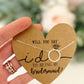 Will you say I do to being my Bridesmaid Circle Pendant Necklace!