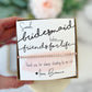 Bridesmaid Today Bracelet & Watercolor Card