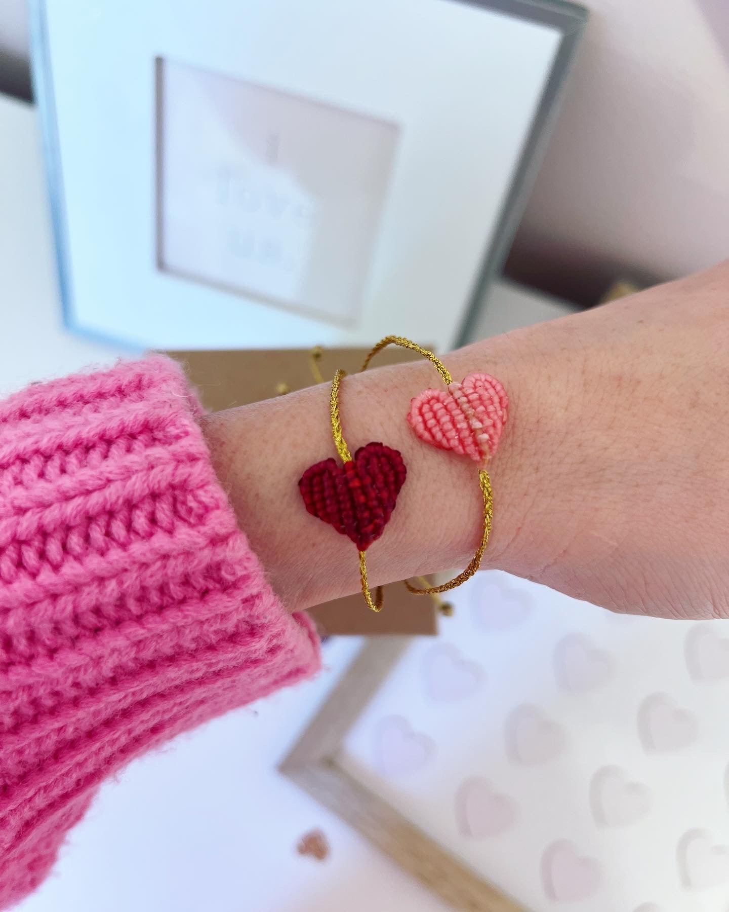 Be My Valentine Set of Dainty Valentine Bracelet – Love Leigh Gift Co.