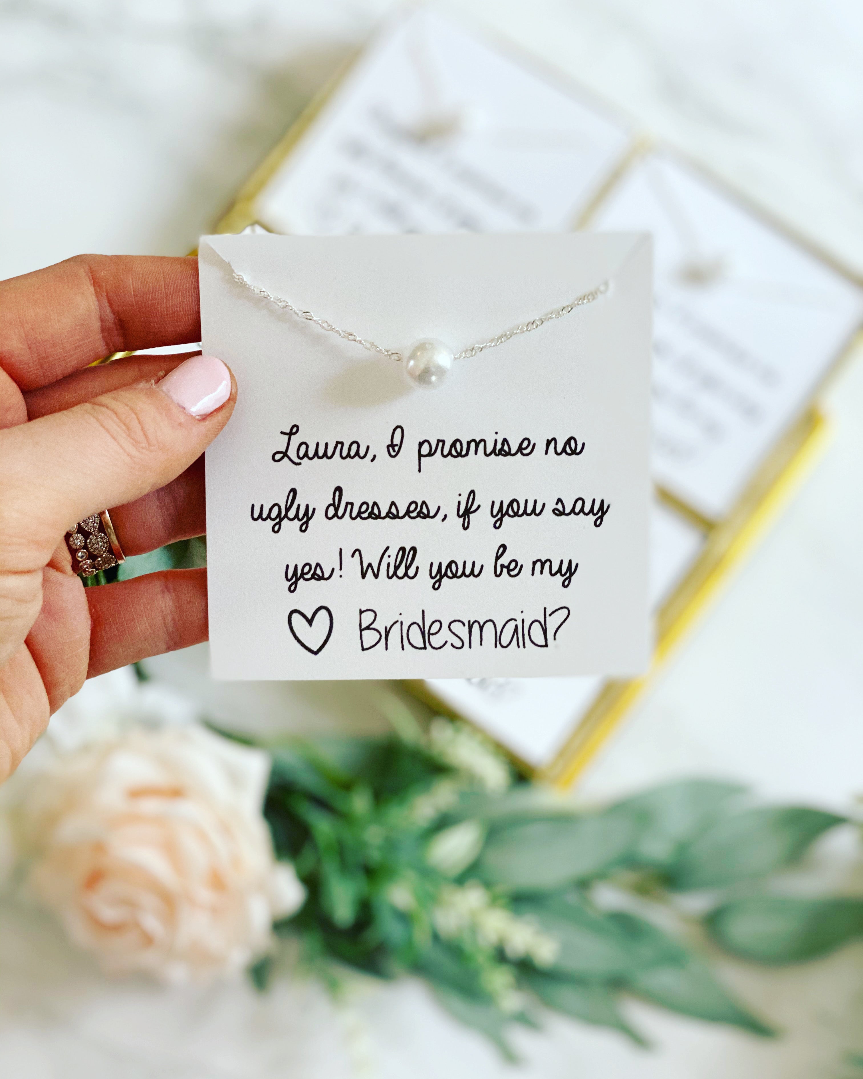 Will You Be My Bridesmaid Necklace | Wedding high quality Necklace