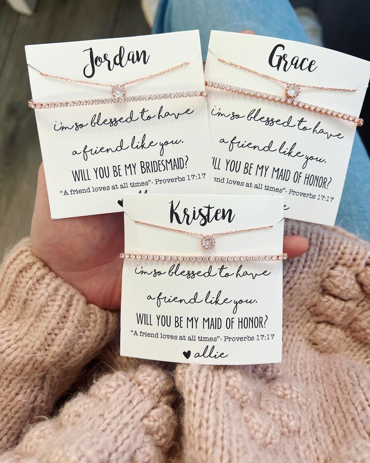 Bridal Party Gift Set! Blessed to Have a Friend Like You