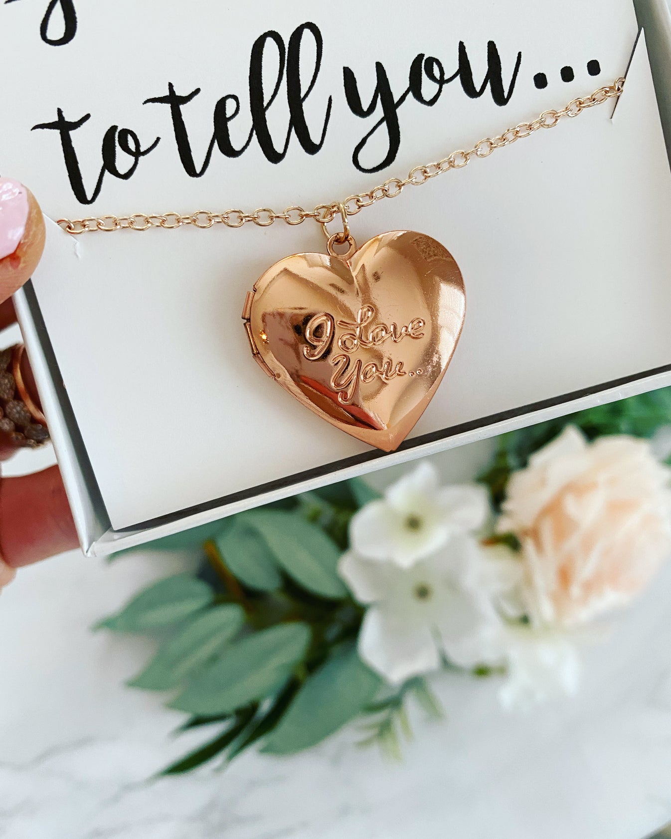 Surprise! I'm Pregnant! Locket with Message Love Leigh Gift Co.