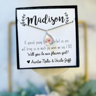 Flower Girl Real Flower Necklace