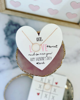 Love is Sweet! Circle Pendant Necklace