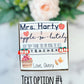 Apple Teacher Bracelet Gift! Fall Card