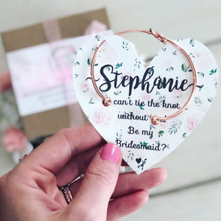 Knot Bangle & Floral Heart Card