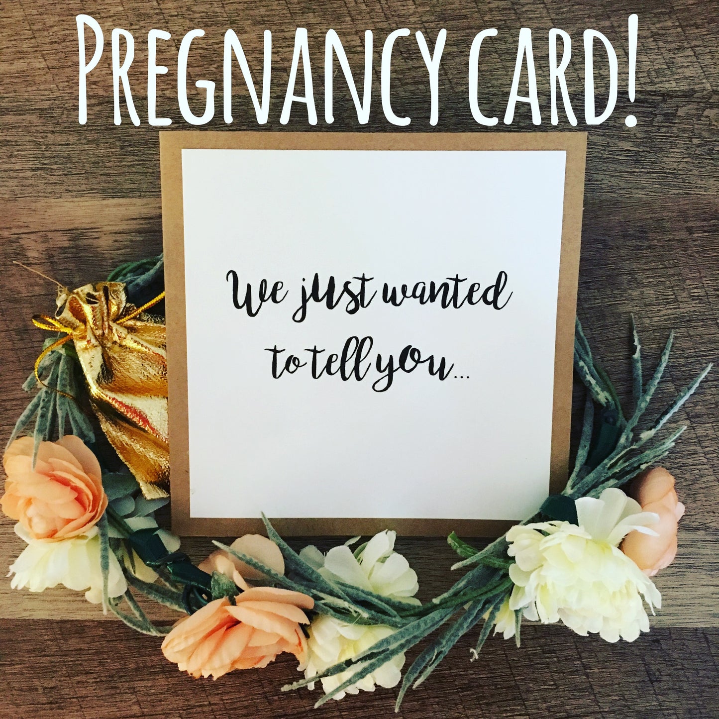 Pregnancy Card! Add Your Own Photo