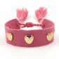 Girls Trip Tassel Gold Heart Bracelet