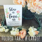Hashtag Wedding Table Tent Cards