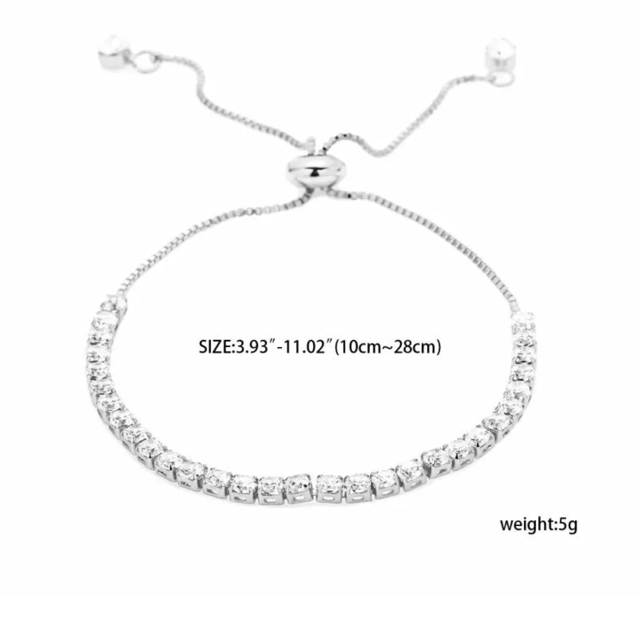 Bride & Babe Bridesmaid CZ Necklace & Bracelet Set