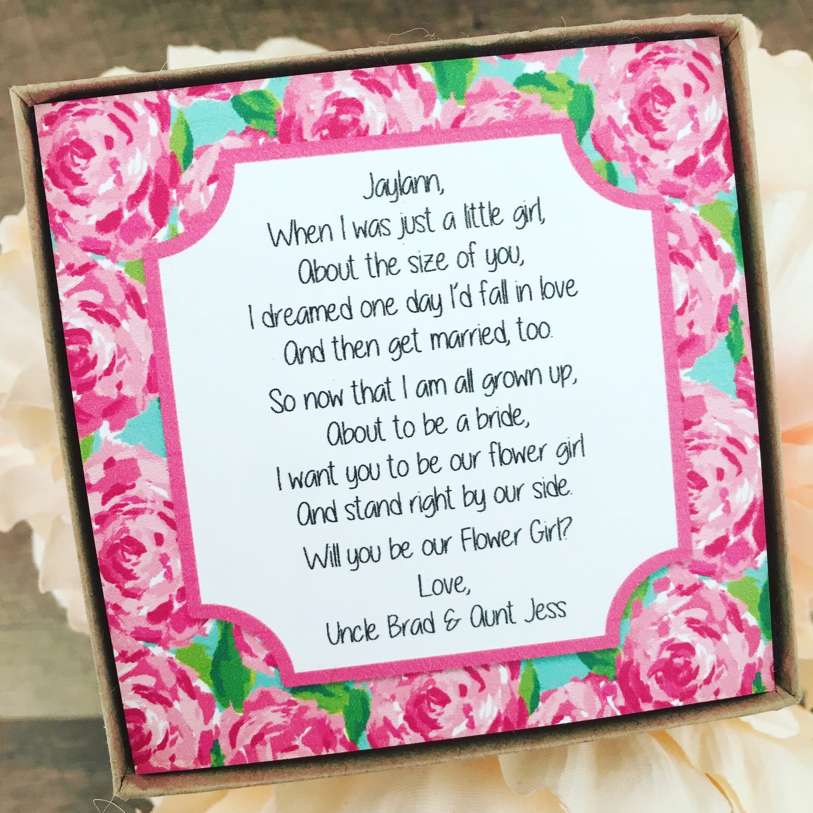 Flower Girl Beaded Flower Beads Bracelet Love Leigh Gift Co.