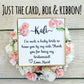Just the Card & Box with Ribbon