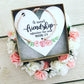 Best Friend Knot Bangle Floral Heart Card