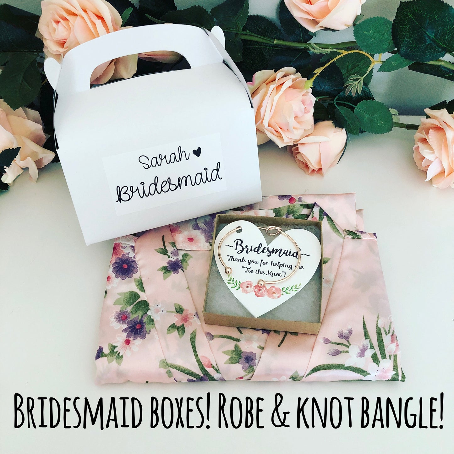 Bridesmaid Boxes! Robe and Knot Bangle
