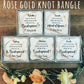 Rose Gold Bow Knot Bangles with Glitter Paper
