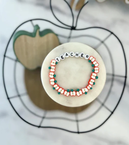U-Zomir Teacher Appreciation Gifts For Women, Personalized Teacher Gifts Natural Stone Teacher Bracelet, End Of Year Teacher Gifts