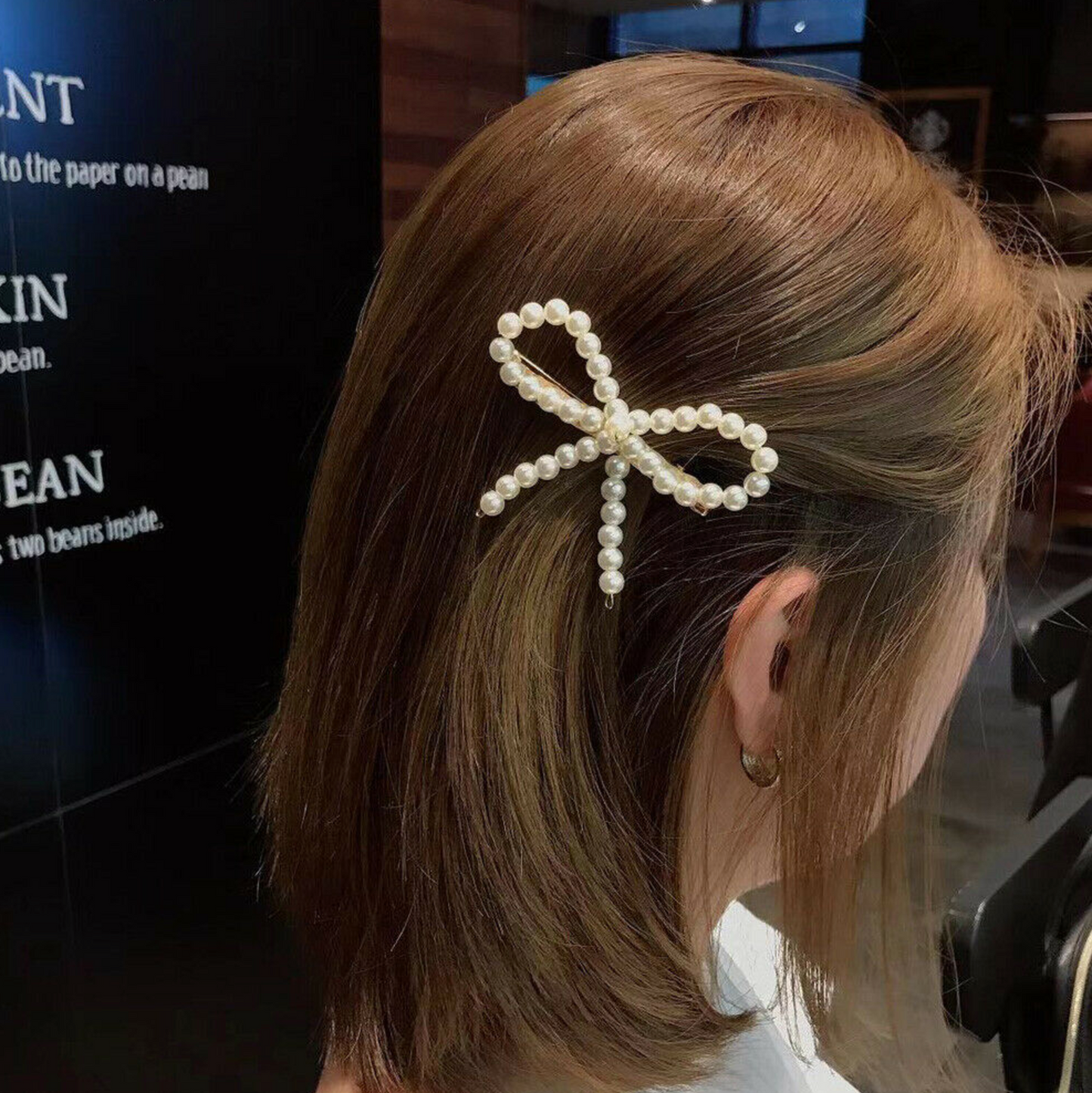 Just the Pearl Bow Knot Pin