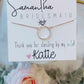 Circle Pendant Bridal Party Necklace